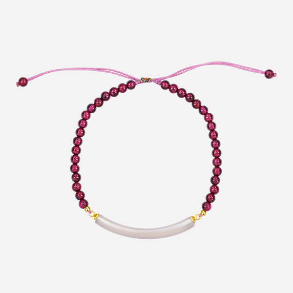 Eternal Love Garnet Agate Bracelet