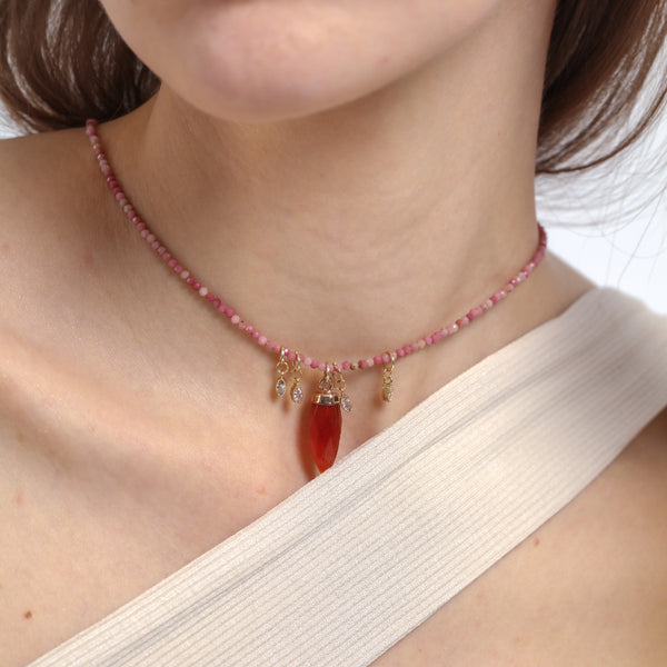 Calmness And Harmony Agate Pendant Necklace