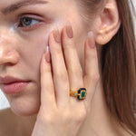 Divine Happiness Malachite Ring