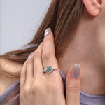 Calmness And Harmony Green Jade Ring