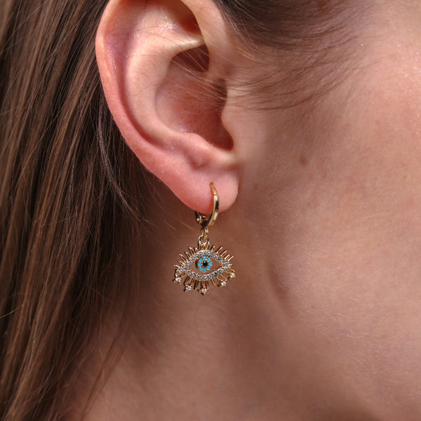 Security Guard  Evil Eye Earrings