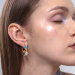 Tons Of Luck Multicrystal Earrings