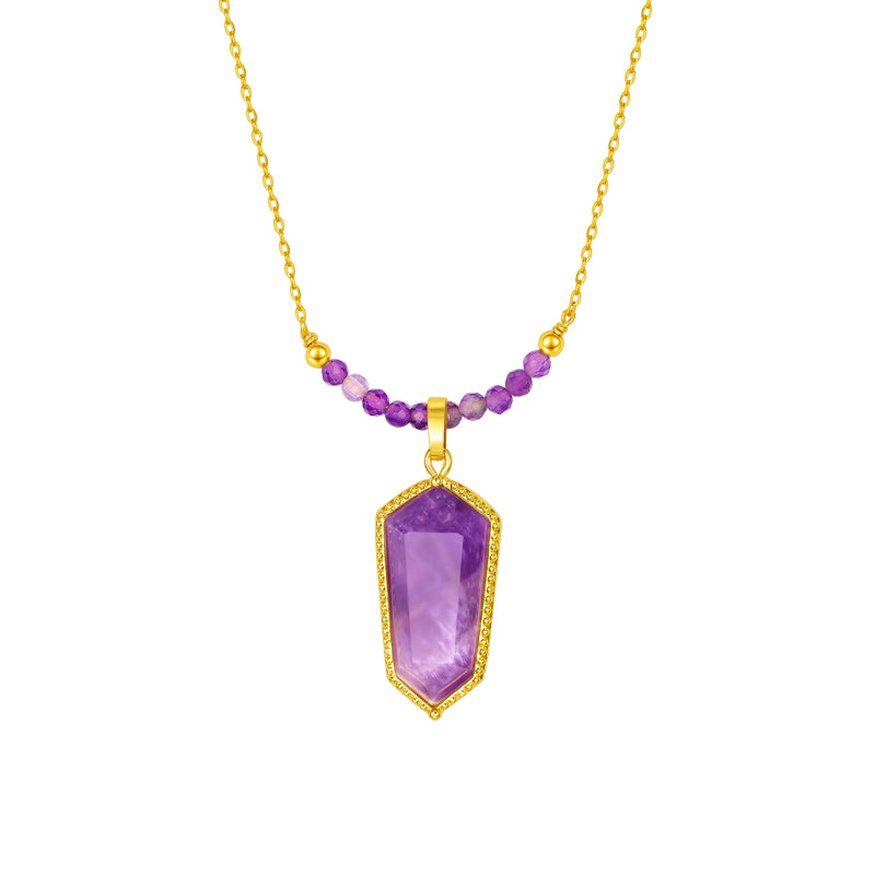 Higher Communication Amethyst Necklace