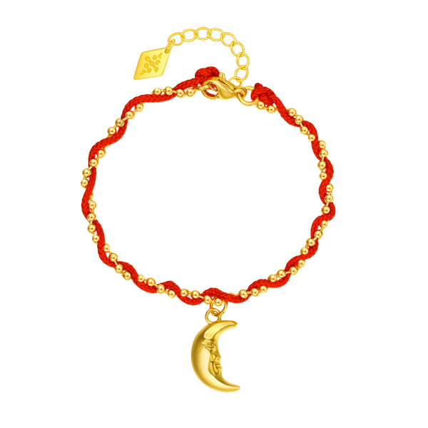 Love Panacea Moon Charm String Bracelet