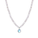 Power Flow Moonstone Pendant Necklace