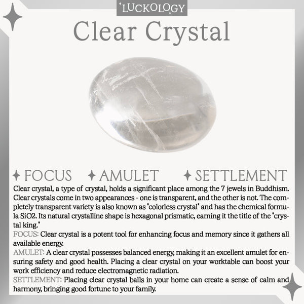 Calmness And Harmony Clear Crystal Bracelet