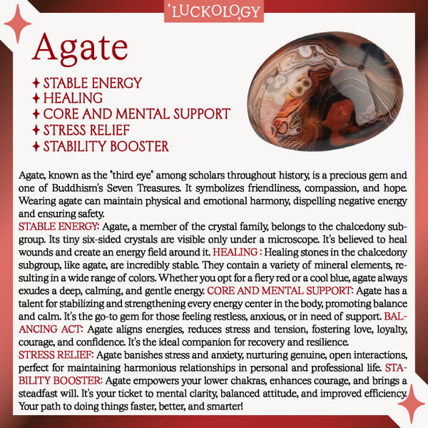 Receive And Let Go Agate Ring