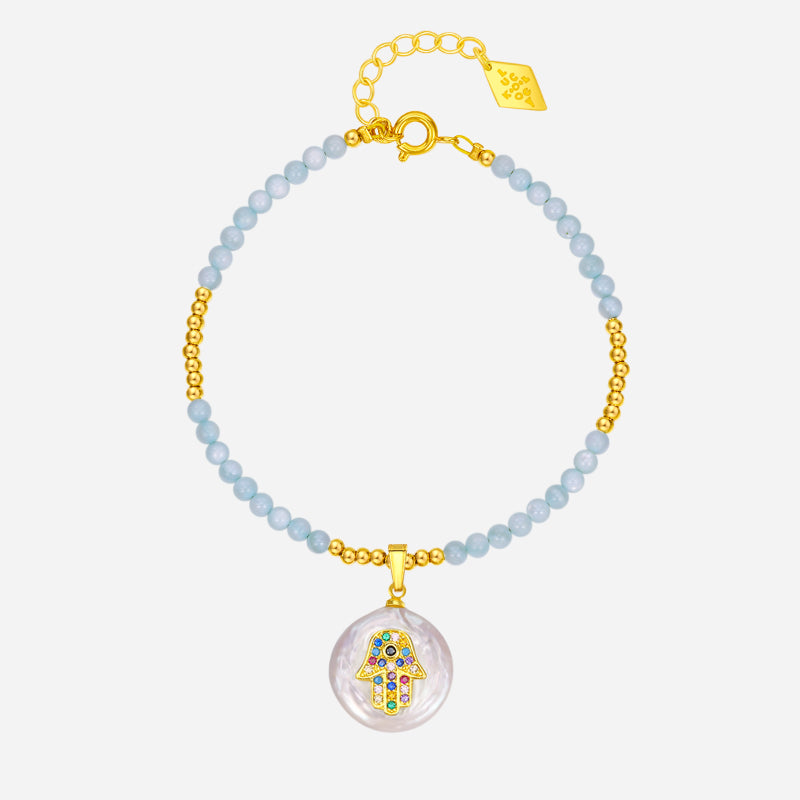 Energy Protection Hamsa Charm Bracelet