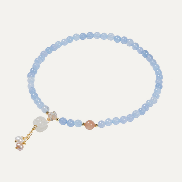 Magical Healer Aquamarine Pearl Bracelet