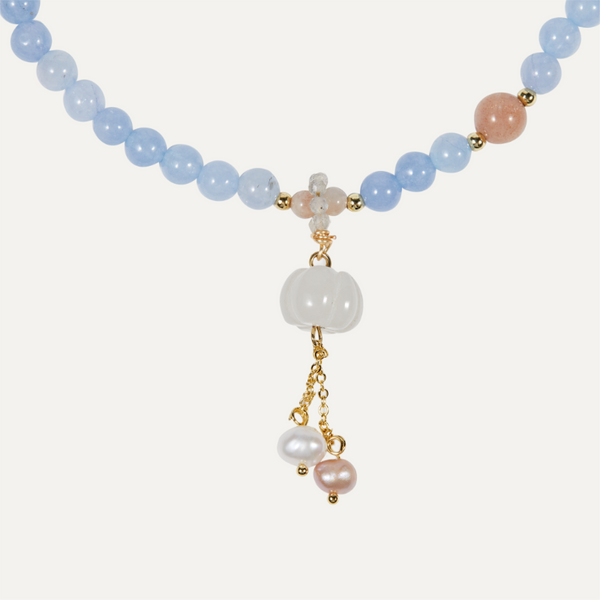 Magical Healer Aquamarine Pearl Bracelet