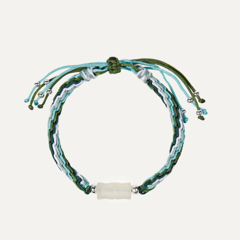 Peace Of Mind White Jade String Bracelet