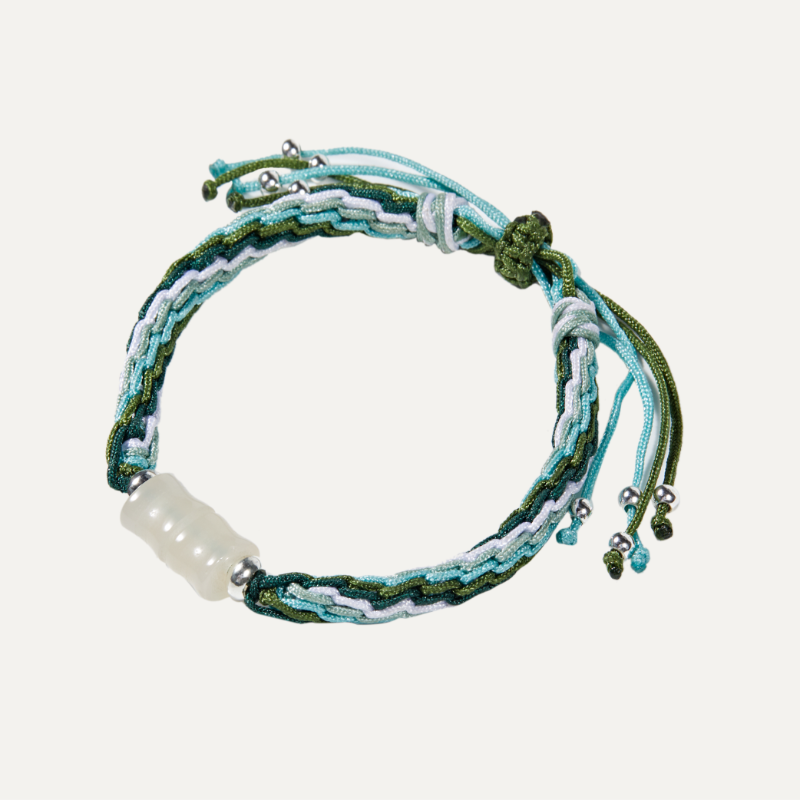 Peace Of Mind White Jade String Bracelet