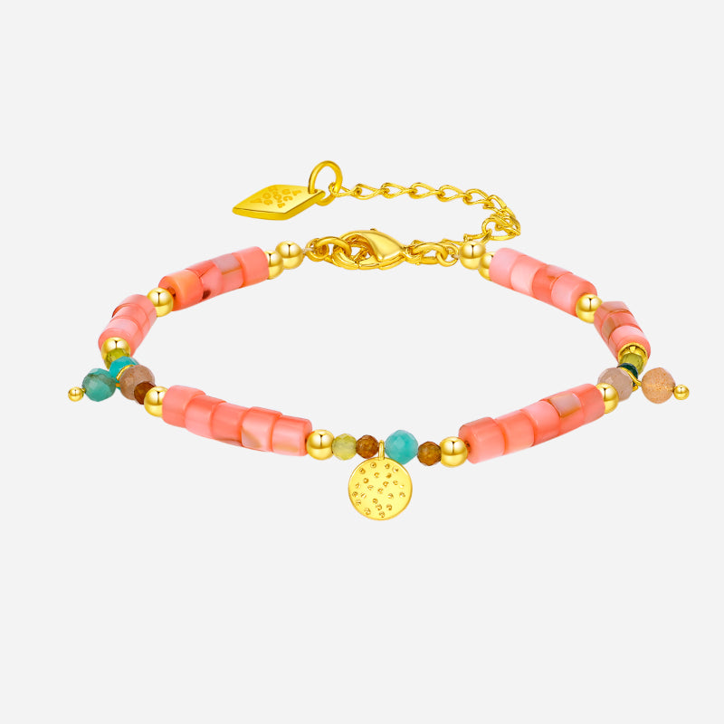 Lucky Dog Amazonite Garnet Bracelet