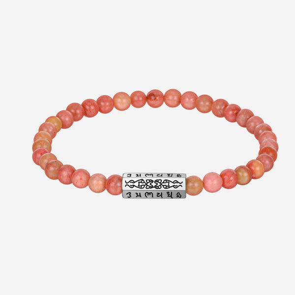 Love Panacea Rhodochrosite Amulet Charm Bracelet