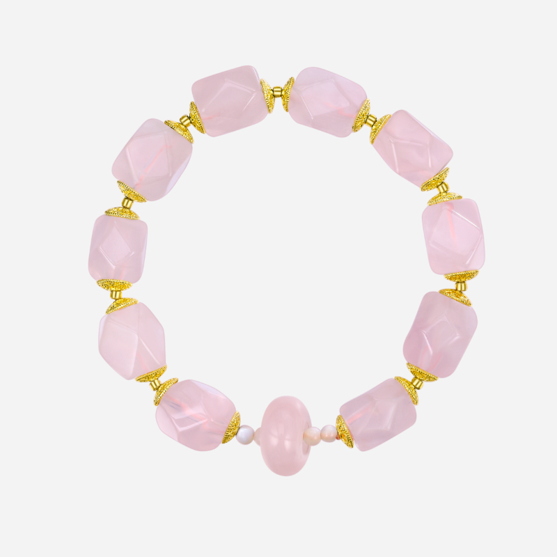 Fatally Attraction Rose Quartz Bracelet