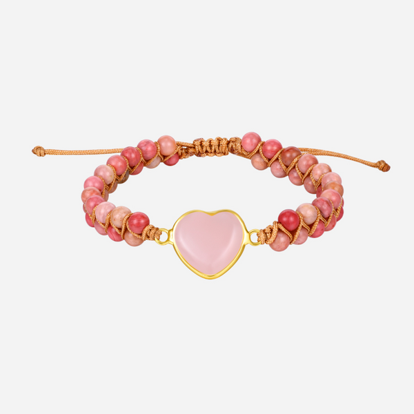 Fatally Attraction Rose Quartz Rhodochrosite Bracelet