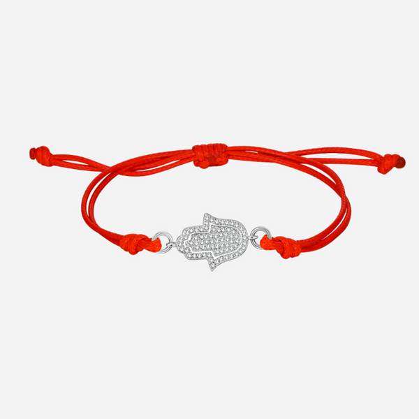 Guardian Elf Hamsa Red String Bracelet