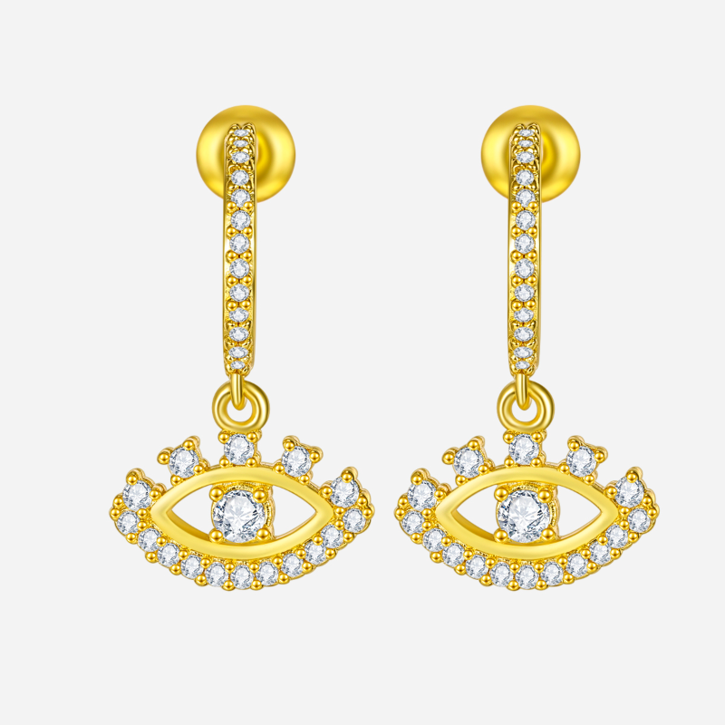 Security Guard Evil Eye Earrings