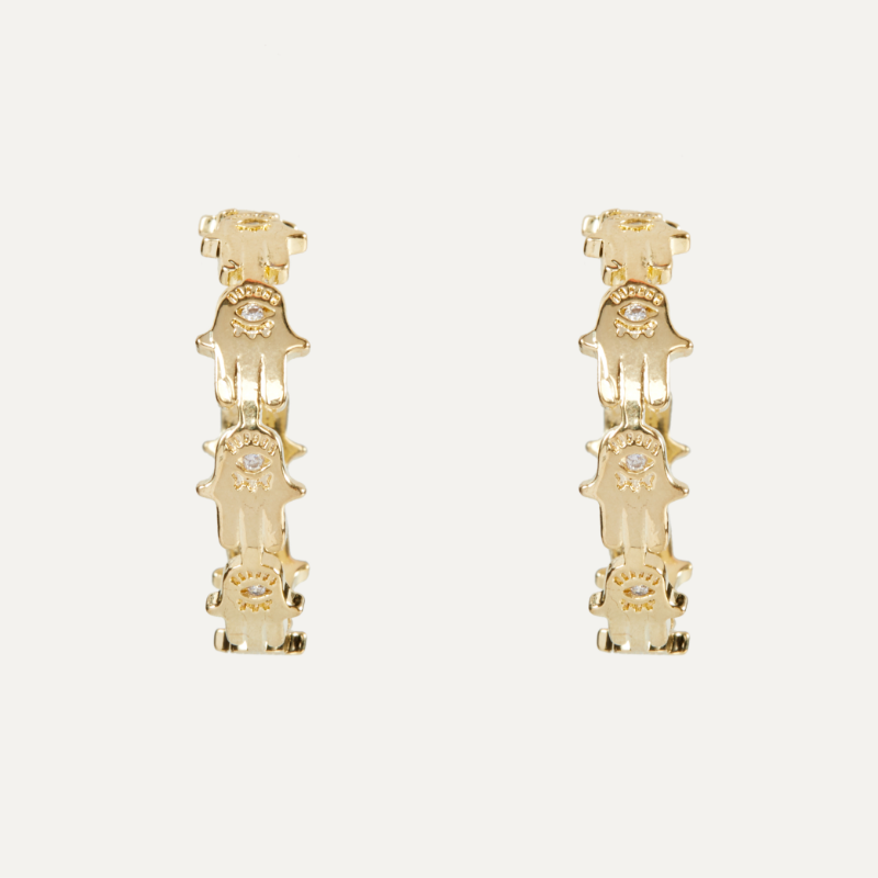 Energy Protection Hamsa Earrings