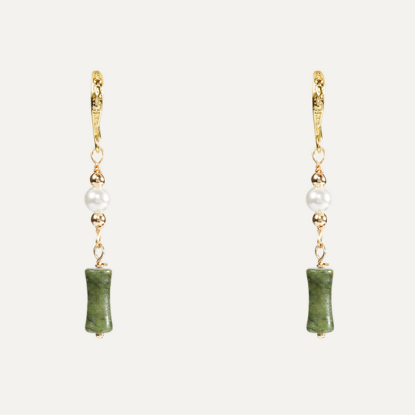 Power Flow Jade Earrings