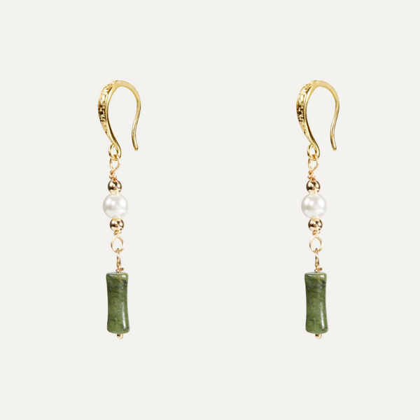 Power Flow Jade Earrings