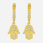 Guardian Elf  Hamsa Earrings