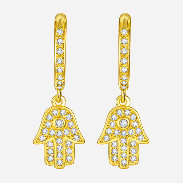 Guardian Elf  Hamsa Earrings