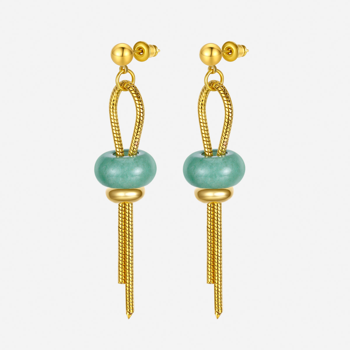 peace of mind  jade earrings