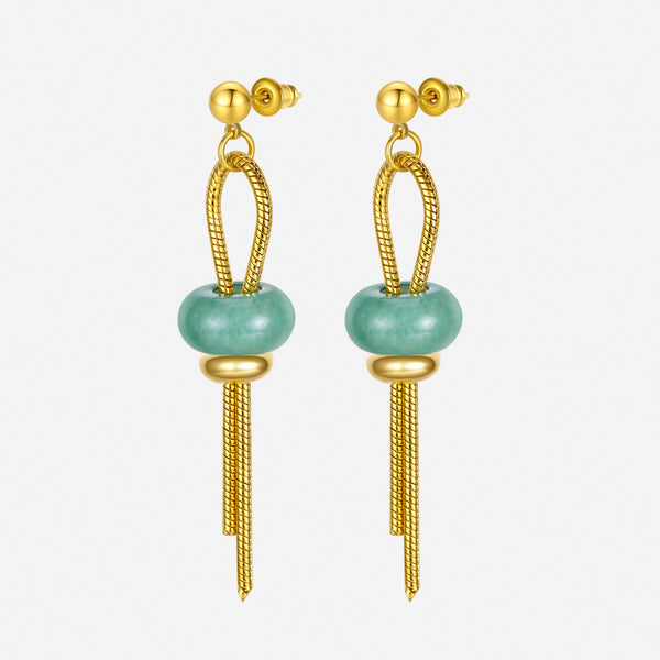 peace of mind  jade earrings