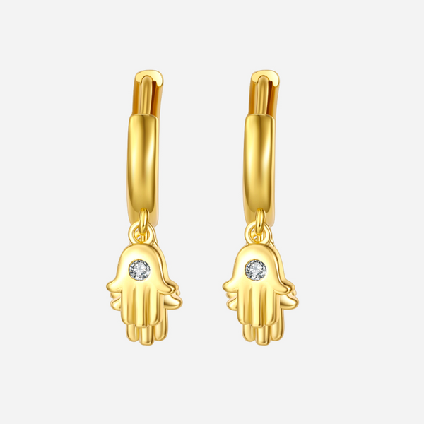 Guardian Elf Hamsa Earrings