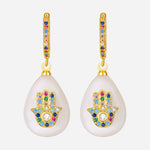 Spiritual Insurance Hamsa Earrings