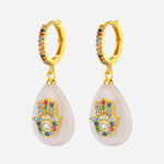 Spiritual Insurance Hamsa Earrings