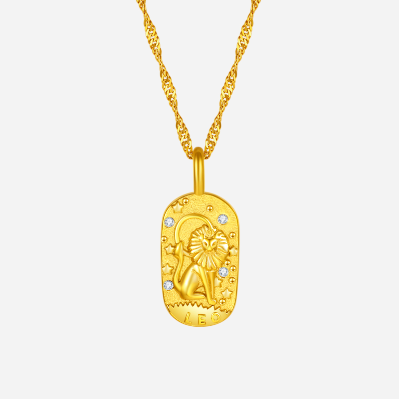 Good Luck Keeper Leo Zodiac Necklace