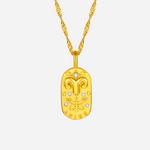 Good Luck Keeper Aries Zodiac Necklace