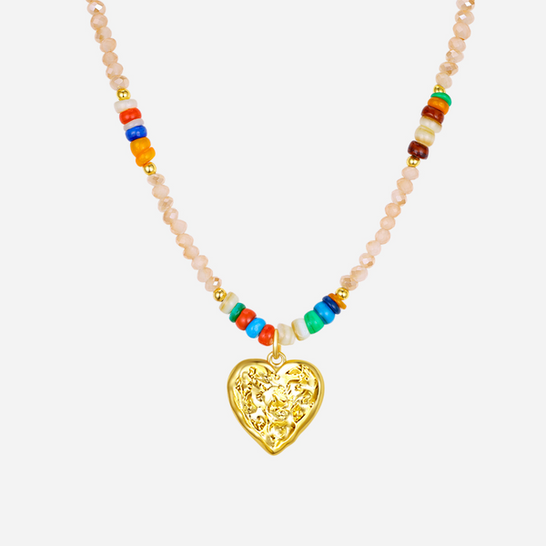 Spiritual Insurance Heart Pendant Necklace