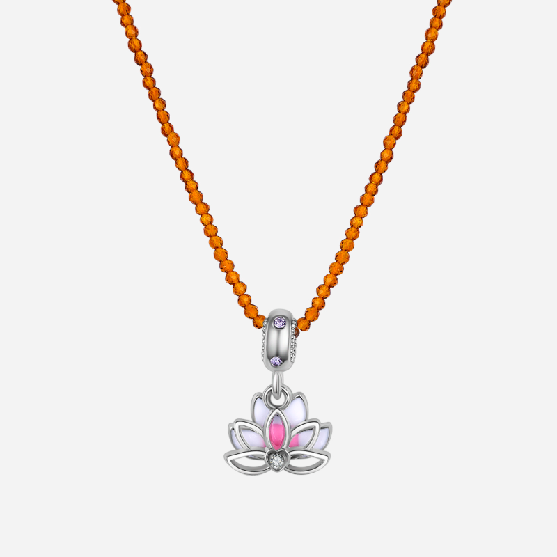 Spiritual Guidance Lotus Pendant Necklace