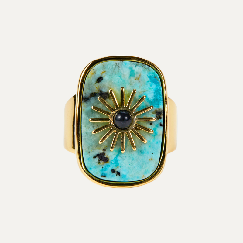 Health Bodyguard Turquoise Ring