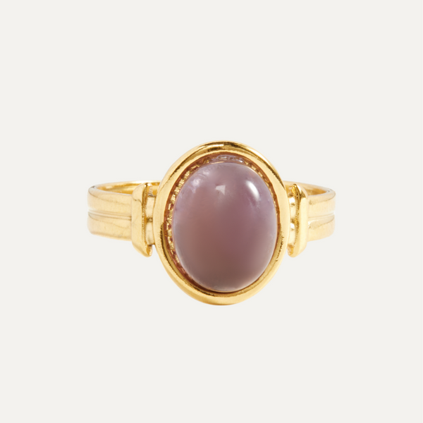 Higher Communication Amethyst Ring