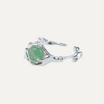 Calmness And Harmony Green Jade Ring