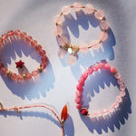 Love Expert Rose Quartz Strawberry Quartz Bracelet